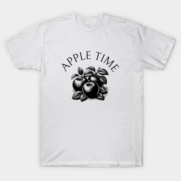 Apples Vintage Retro Established Leaf Since T-Shirt by Flowering Away